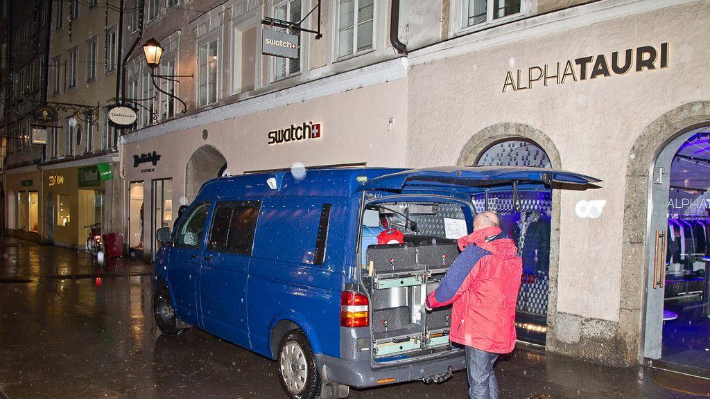 Raubüberfall auf Uhrengeschäft in Getreidegasse