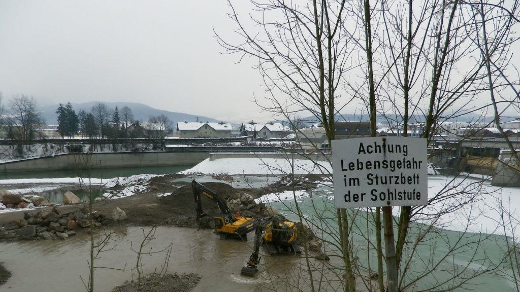 Bilder der Arbeiten am Kraftwerk