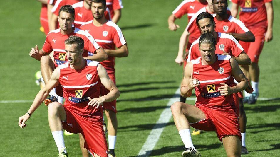 ÖFB-Team beim Training in Maria Enzersdorf