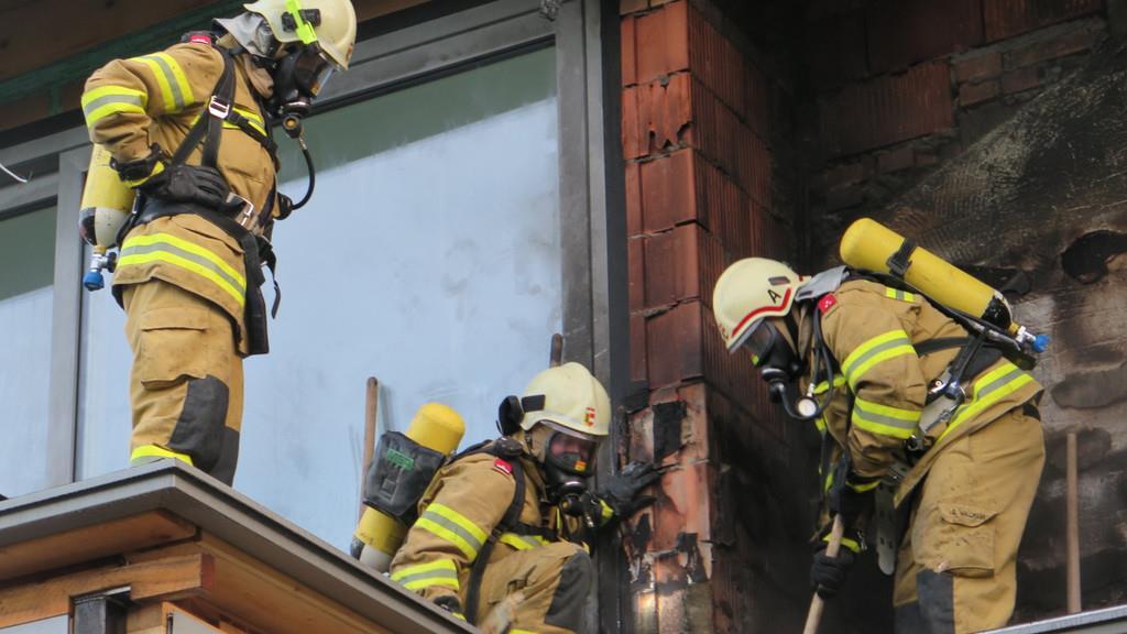 Brand auf Baustelle in Adnet