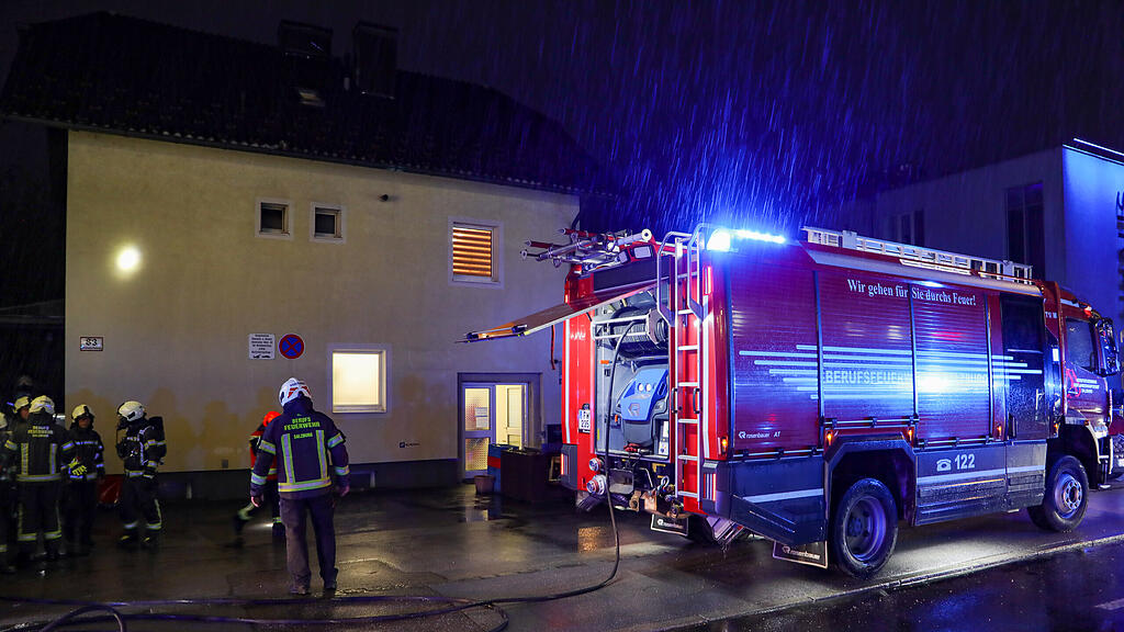Küchenbrand in der Stadt Salzburg
