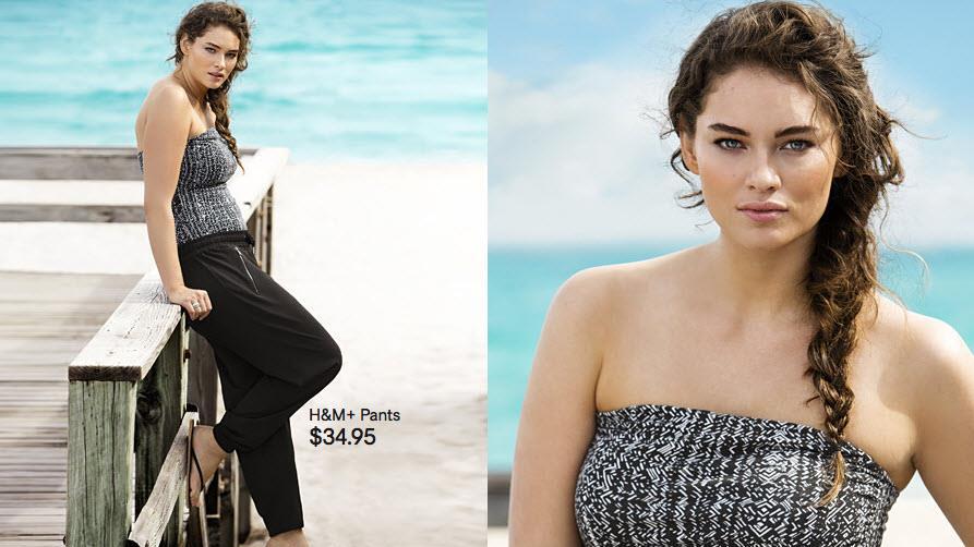 H&M-Badekollektion 2013 mit Plus Size-Model Jennie Runk