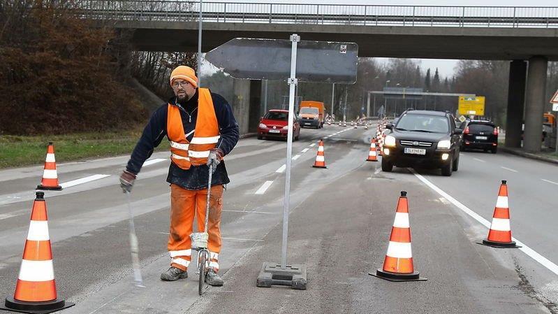 Arbeiten auf der B20
