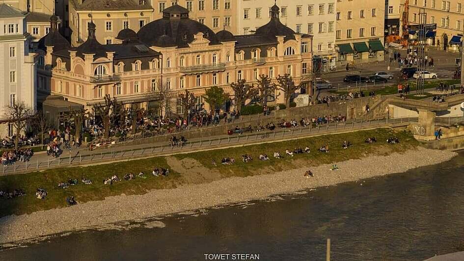 Momzartstadt bei Traumwetter