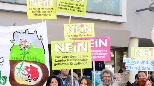 Demo gegen Ausbau Mönchsberggarage, III