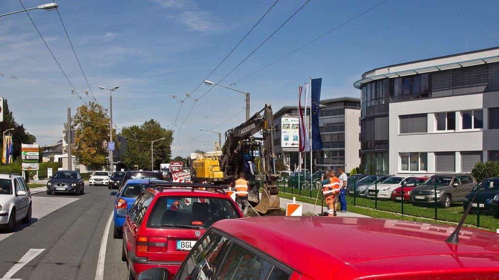 Bauarbeiten an der B155