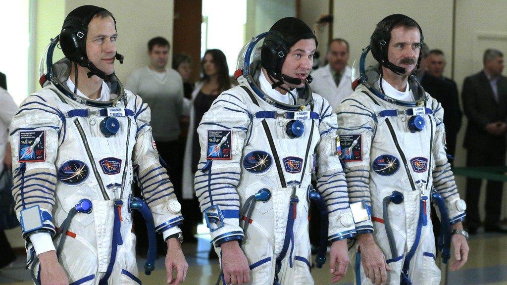 Astronaut Chris Hadfield auf der ISS