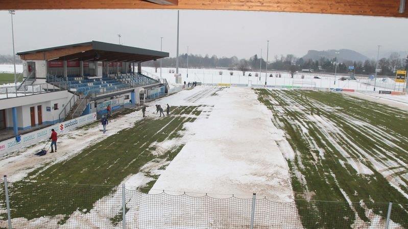 Grödig schaufelt sich frei