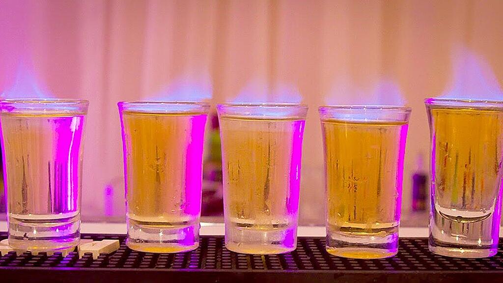 Shots, Flammen, Cocktail, SB