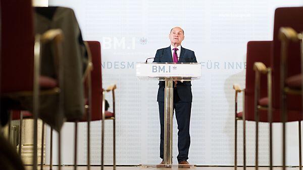 Innenminister Sobotka verkündete das vorläufige Gesamtergebnis