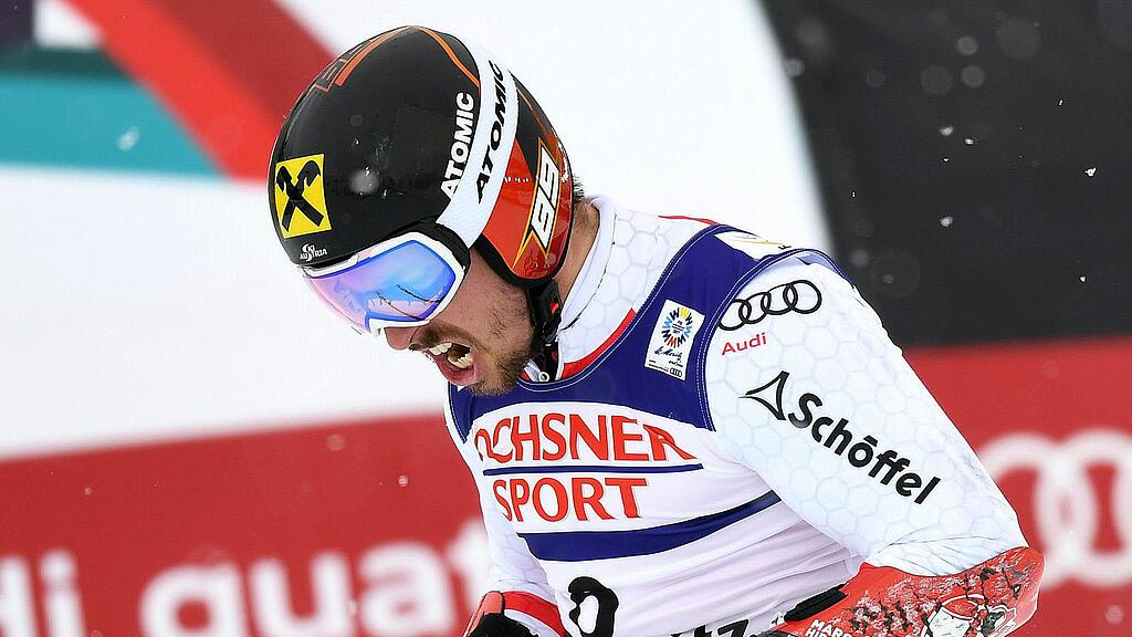 Pure Emotionen bei Hirscher nach dem Sieg im RTL.