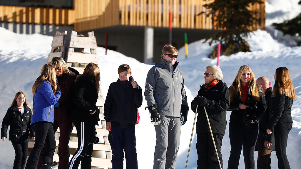 Holländische Königsfamilie in Lech am Arlberg