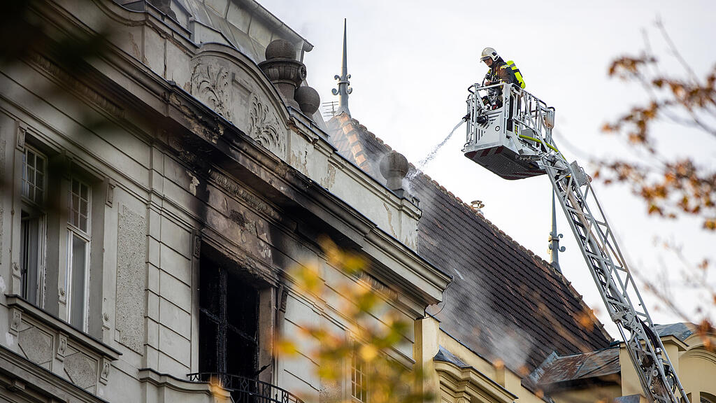 Brand in Wiener Hotel