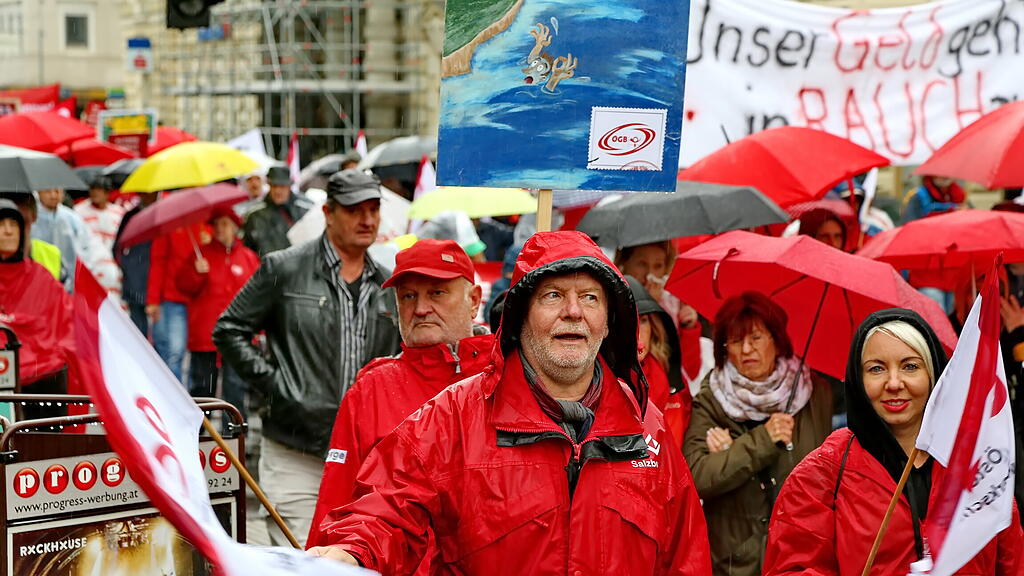 ÖGB-Anti-Teuerungs-Demo Salzburg