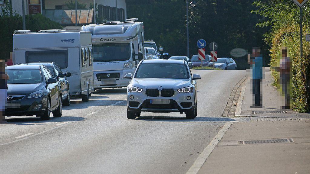 Schwerer Motorradunfall auf der B20