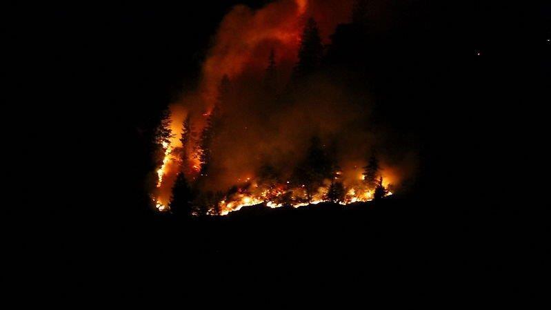 Waldbrand am Thumsee