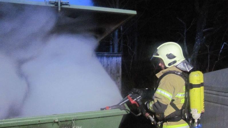 Containerbrand in Saalfelden