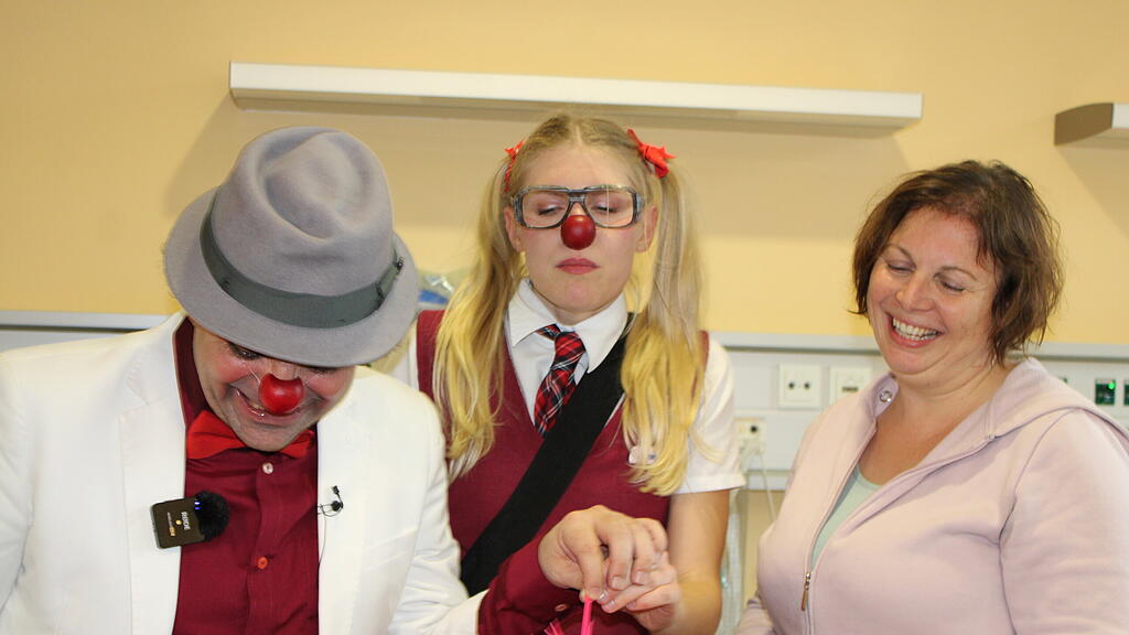 Clownvisite im Salzburger Uniklinikum