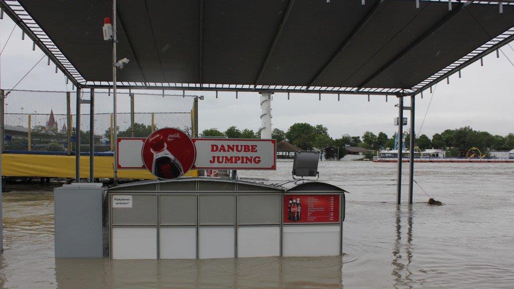 Hochwasser in Wien (Copa Cagrana)