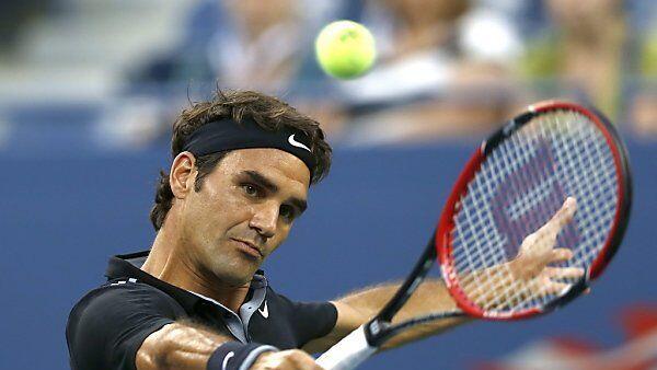 Federer steht in der zweiten Runde