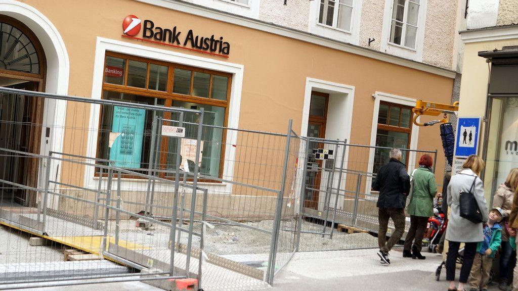 Bauarbeiten in der Getreidegasse