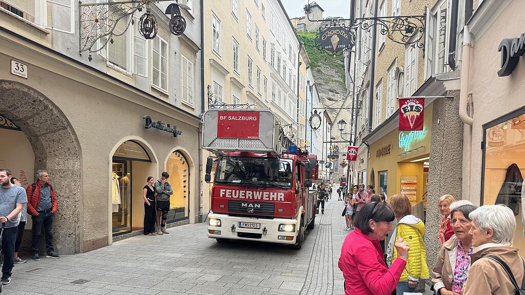 Feuerwehreinsatz Getreidegasse