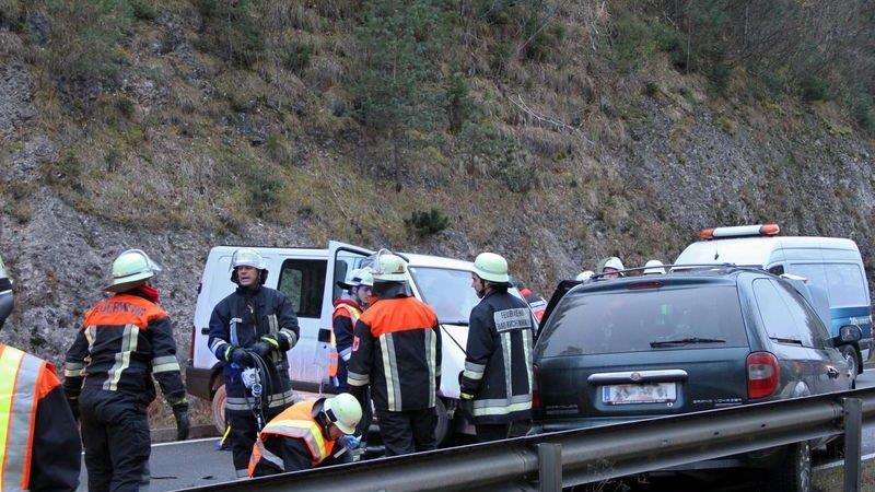 Crash auf der B21