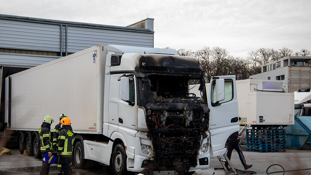 Lkw-Brand Spedition Salzburg