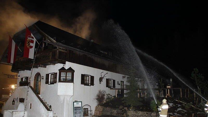 Dachstuhlbrand in Großgmain