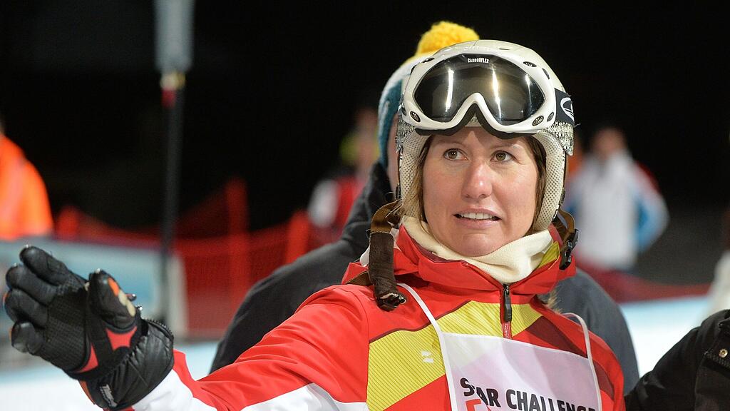 Die ehemalige Skirennläuferin hier bei einem Benefizrennen im Jahr 2014. Archivbild)