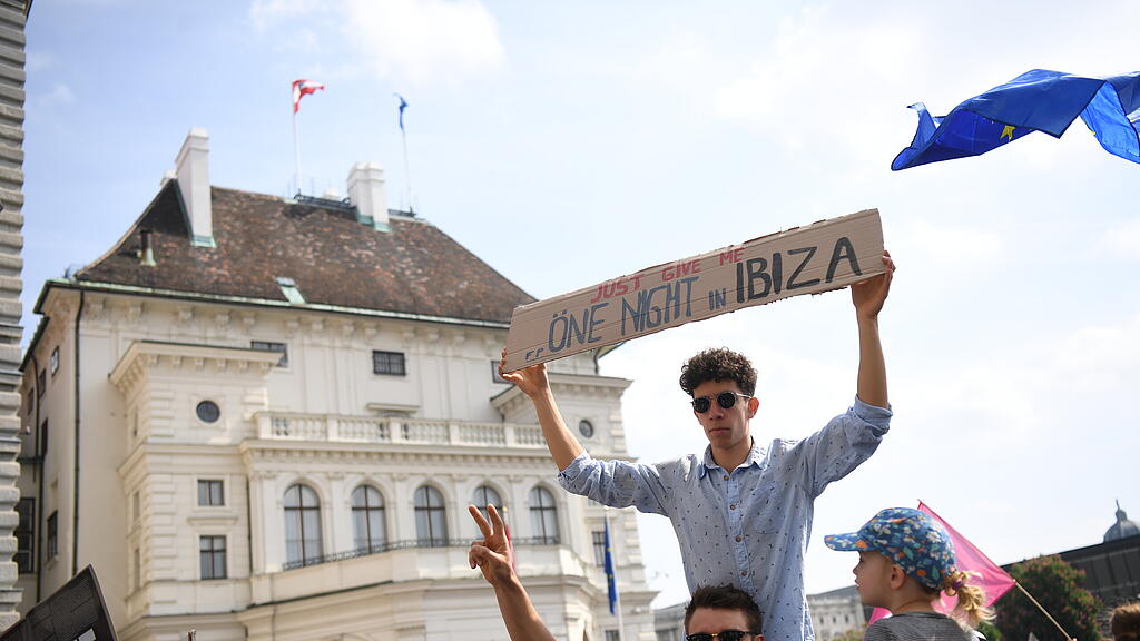 Ballhausplatz, Wien, demo, Ibiza