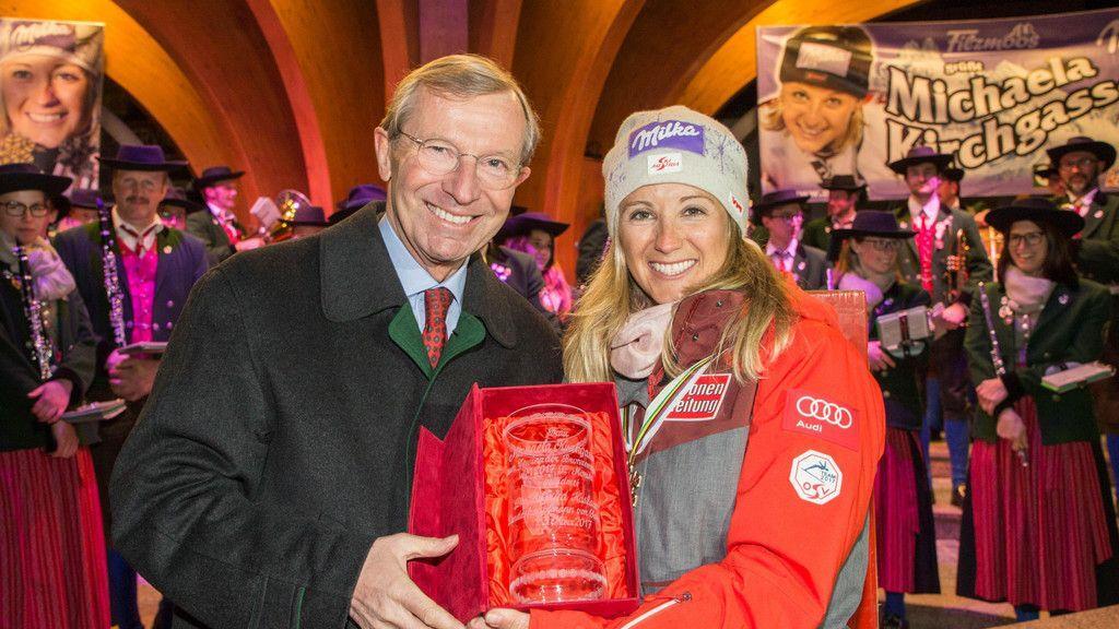 Feierlicher Empfang für Michaela Kirchgasser