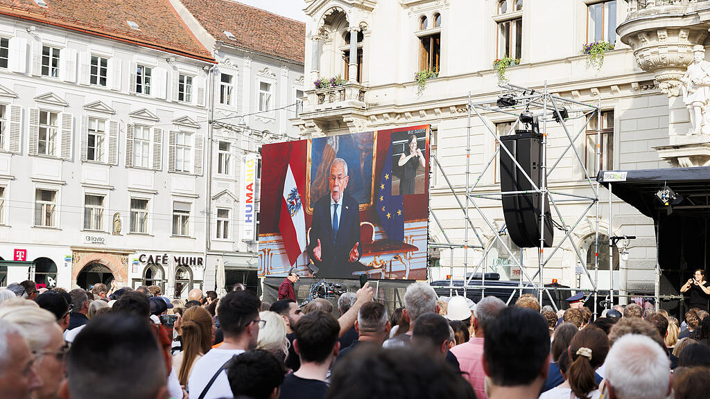 AMOKLAUF IN GRAZ: OFFIZIELLE TRAUERFEIERLICHKEIT DER STADT GRAZ: VAN DER BELLEN