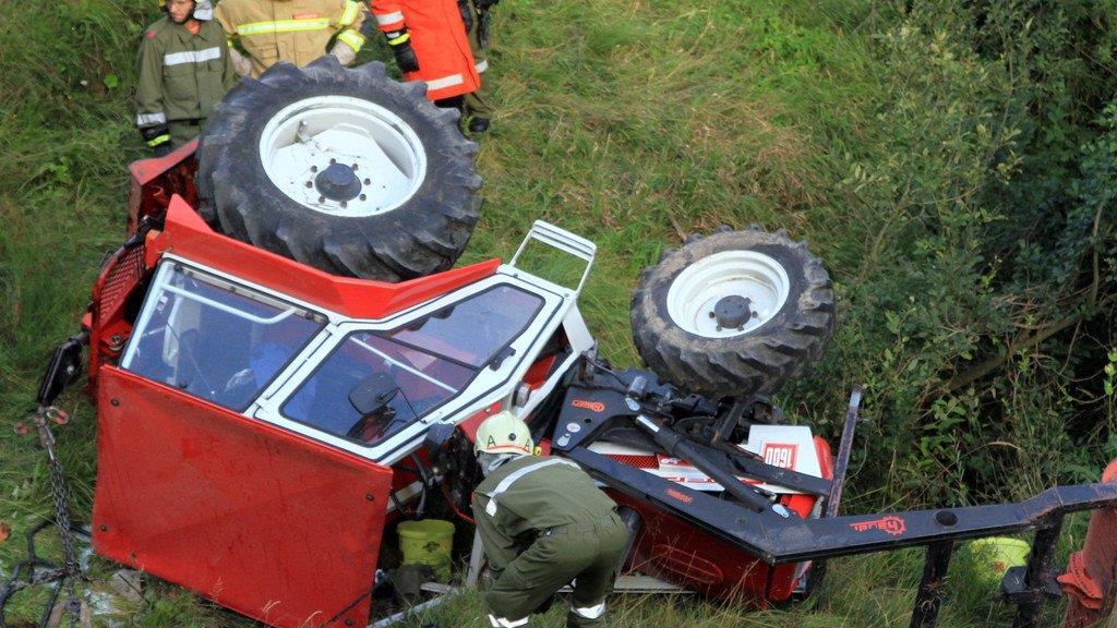 Traktorabsturz in Ebenau