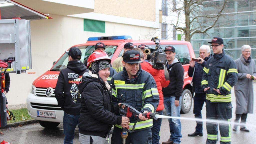 Scheckübergabe des Austrian Firefighter Run