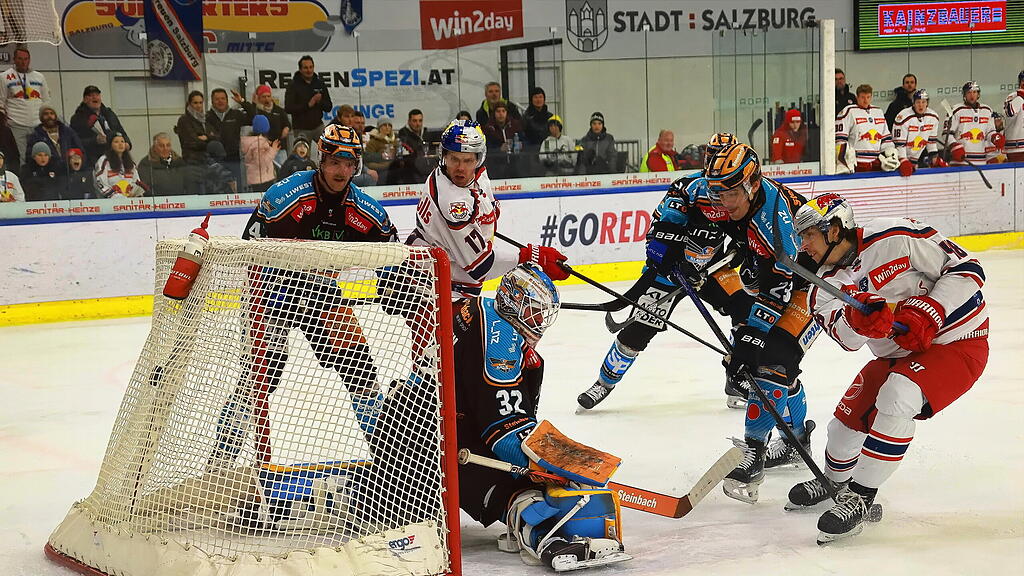 Eishockey: Red Bull Salzburg vs. Black Wings Linz