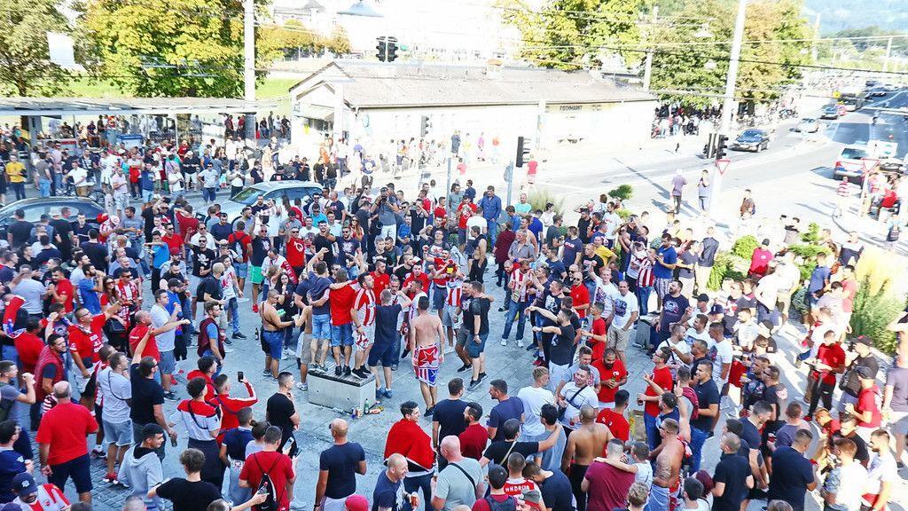 Red Bull Salzburg - Roter Stern Belgrad: Fans in der Altstadt II