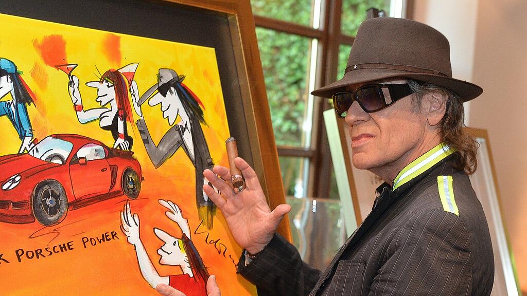 "Wir chillen und machen hier ein bisschen Party" , sagte Udo Lindenberg bei der Ausstellungs-Eröffnung.