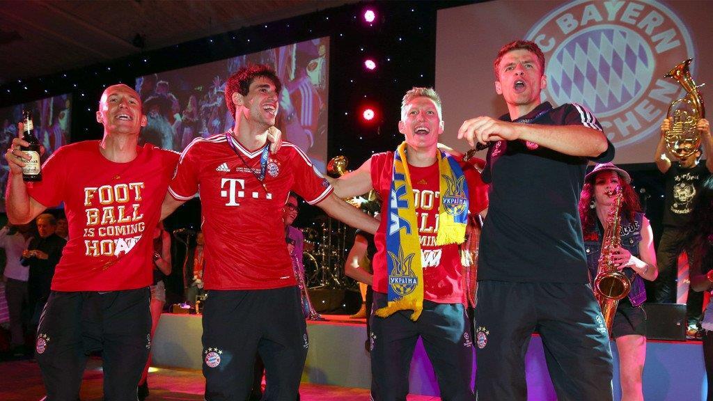 Wenn Bayerns Kicker feiern...