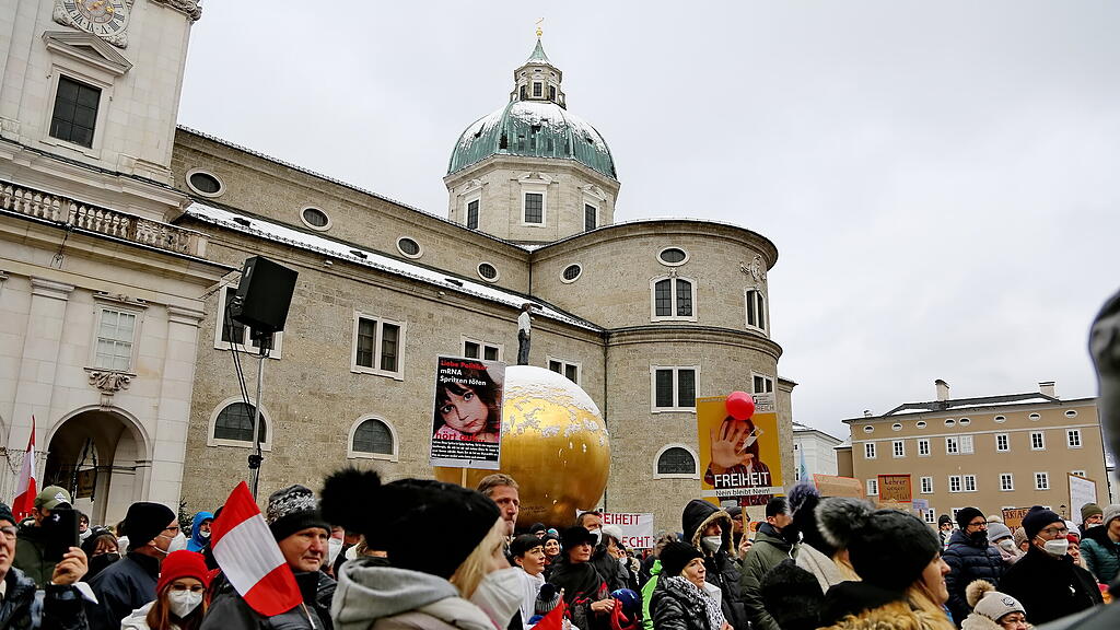 Corona-Demo in Salzburg