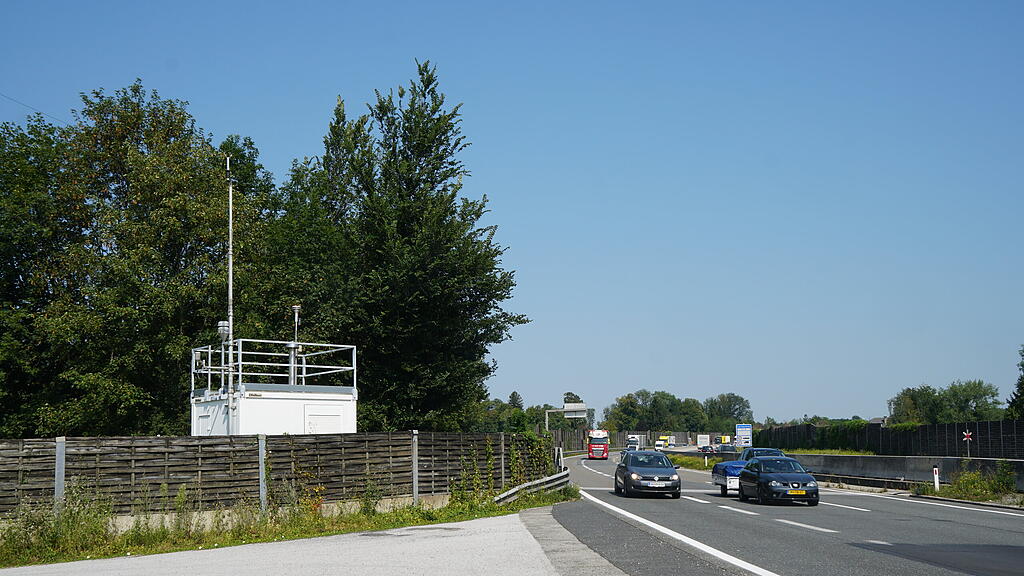 Stickstoffdioxid Messpunkt Hallein A10 Tauernautobahn