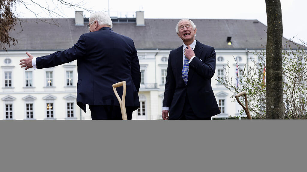 K\u00f6nig Charles III. und Camilla in Berlin