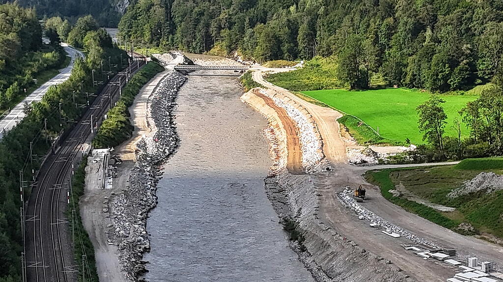 Baustelle Kraftwerk Stegenwald