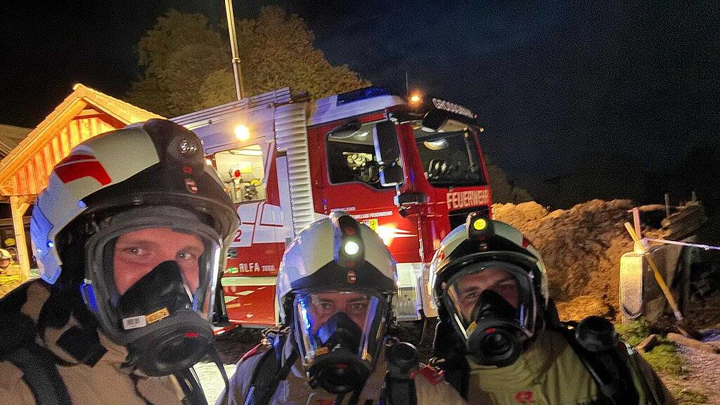 Feuerwehrübung in Großgmain