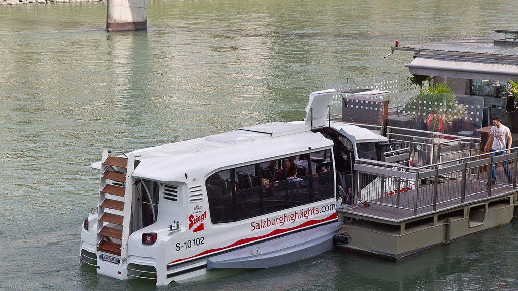 Ausfahrt mit dem Amphiebienbus