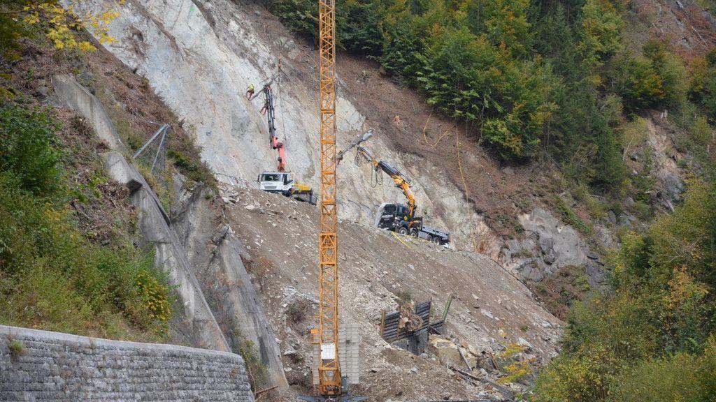 Felssturz auf der B99: Lokalaugenschein im Oktober