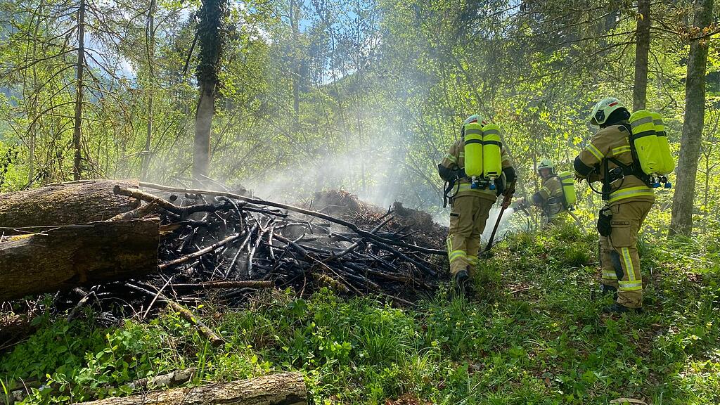 Flurbrand in Unken