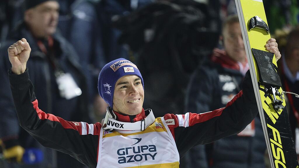 Stefan kraft holt sich den dritten Platz in Wisla.