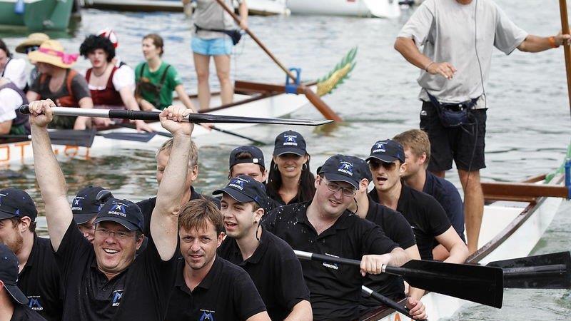 Drachenboot-Action am Mattsee