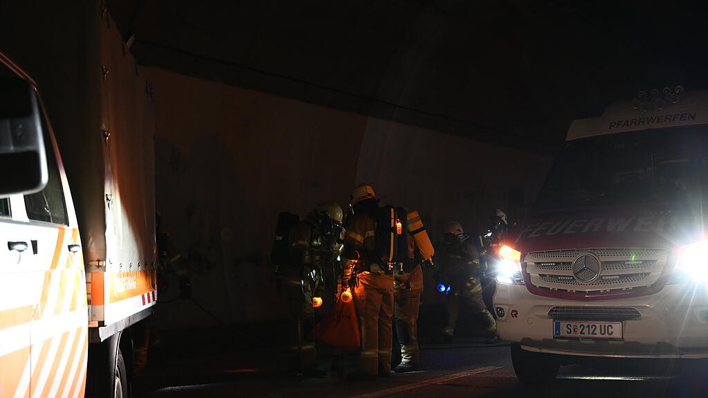 Einsatzübung Helbersbergtunnel